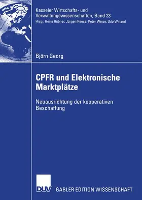 Georg |  CPFR und Elektronische Marktplätze | Buch |  Sack Fachmedien