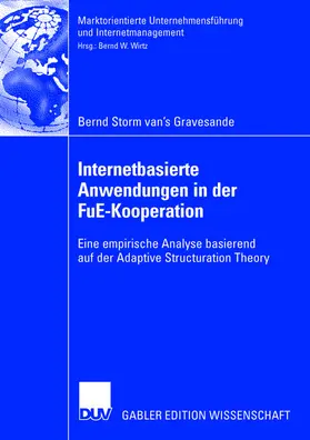 Storm van's Gravesande |  Internetbasierte Anwendungen in der FuE-Kooperation | Buch |  Sack Fachmedien
