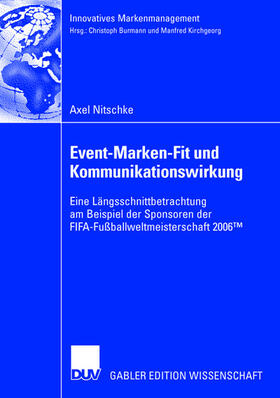 Nitschke |  Nitschke, A: Event-Marken-Fit und Kommunikationswirkung | Buch |  Sack Fachmedien