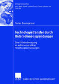 Baumgartner |  Baumgartner, F: Technologietransfer durch Unternehmensgründu | Buch |  Sack Fachmedien