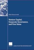 Kleinschmidt |  Venture Capital, Corporate Governance, and Firm Value | Buch |  Sack Fachmedien