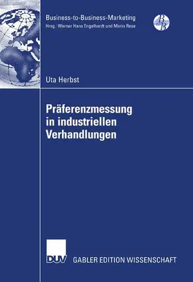 Herbst |  Präferenzmessung in industriellen Verhandlungen | Buch |  Sack Fachmedien