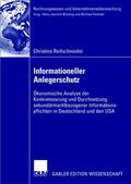 Reifschneider |  Reifschneider, C: Informationeller Anlegerschutz | Buch |  Sack Fachmedien