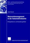 Hensel |  Hensel, J: Netzwerkmanagement in der Automobilindustrie | Buch |  Sack Fachmedien
