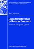 Wiederhold |  Wiederhold, P: Segmentberichterstattung und Corporate Govern | Buch |  Sack Fachmedien