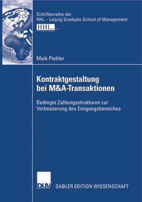 Piehler |  Piehler, M: Kontraktgestaltung bei M&A-Transaktionen | Buch |  Sack Fachmedien