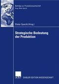 Specht |  Strategische Bedeutung der Produktion | Buch |  Sack Fachmedien