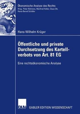 Krüger | Krüger, H: Öffentliche und private Durchsetzung des Kartellv | Buch | 978-3-8350-0942-4 | sack.de