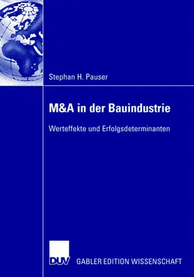 Pauser |  M&A in der Bauindustrie | Buch |  Sack Fachmedien