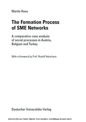 Haas | The Formation Process of SME Networks | E-Book | www.sack.de