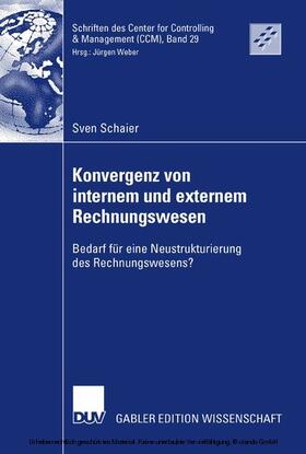 Schaier | Konvergenz von internem und externem Rechnungswesen | E-Book | sack.de