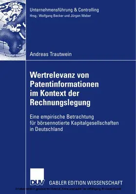 Trautwein | Wertrelevanz von Patentinformationen im Kontext der Rechnungslegung | E-Book | sack.de