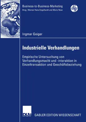 Geiger |  Industrielle Verhandlungen | eBook | Sack Fachmedien