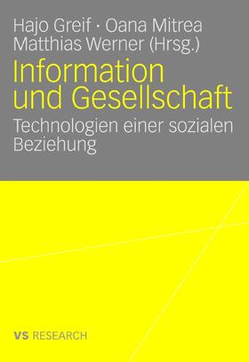 Greif / Mitrea / Werner |  Information und Gesellschaft | eBook | Sack Fachmedien