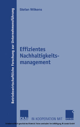Wilkens | Effizientes Nachhaltigkeitsmanagement | E-Book | sack.de