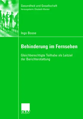 Bosse |  Behinderung im Fernsehen | Buch |  Sack Fachmedien