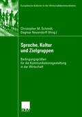 Schmidt / Neuendorff |  Sprache, Kultur und Zielgruppen | Buch |  Sack Fachmedien