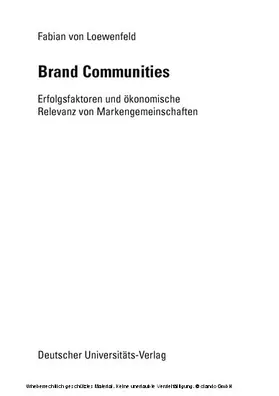 Loewenfeld |  Brand Communities | eBook | Sack Fachmedien