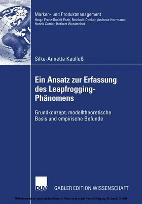 Kaulfuß | Ein Ansatz zur Erfassung des Leapfrogging-Phänomens | E-Book | sack.de