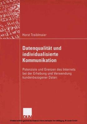 Treiblmaier | Datenqualität und individualisierte Kommunikation | E-Book | sack.de