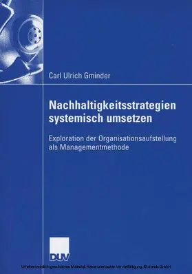 Gminder |  Nachhaltigkeitsstrategien systemisch umsetzen | eBook | Sack Fachmedien