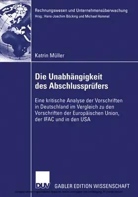 Müller |  Die Unabhängigkeit des Abschlussprüfers | eBook | Sack Fachmedien