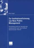 Vogel |  Zur Institutionalisierung von New Public Management | eBook | Sack Fachmedien