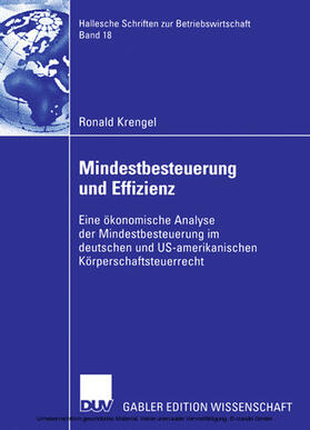 Krengel |  Mindestbesteuerung und Effizienz | eBook | Sack Fachmedien