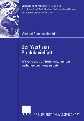 Riemenschneider | Der Wert von Produktvielfalt | E-Book | www.sack.de