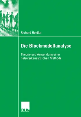 Heidler |  Die Blockmodellanalyse | eBook | Sack Fachmedien