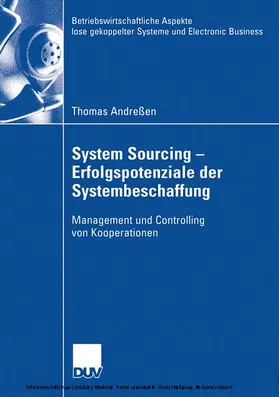 Andreßen |  System Sourcing - Erfolgspotenziale der Systembeschaffung | eBook | Sack Fachmedien