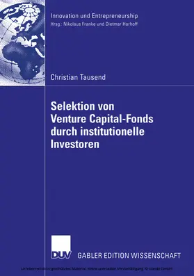Tausend | Selektion von Venture Capital-Fonds durch institutionelle Investoren | E-Book | www.sack.de