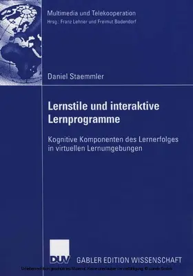 Staemmler |  Lernstile und interaktive Lernprogramme | eBook | Sack Fachmedien