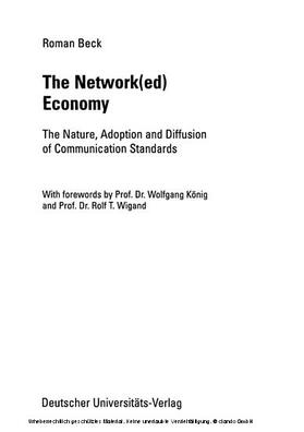 Beck | The Network(ed) Economy | E-Book | sack.de
