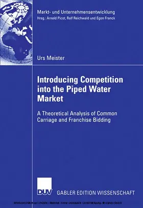 Meister | Introducing Competition into the Piped Water Market | E-Book | sack.de