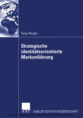 Ringle |  Strategische identitätsorientierte Markenführung | eBook | Sack Fachmedien