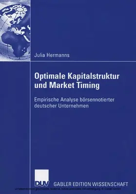 Hermanns | Optimale Kapitalstruktur und Market Timing | E-Book | sack.de