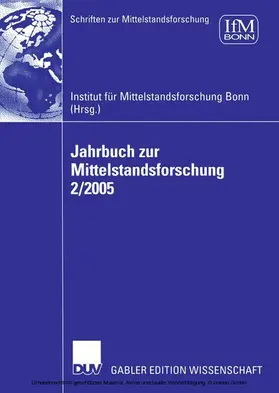 Jahrbuch zur Mittelstandsforschung 2/2005 | E-Book | www.sack.de