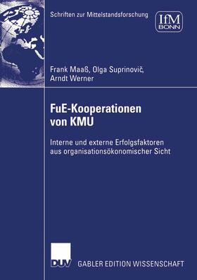 Maaß / Suprinovic / Werner | FuE-Kooperationen von KMU | E-Book | sack.de
