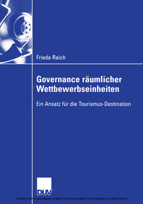 Raich | Governance räumlicher Wettbewerbseinheiten | E-Book | sack.de