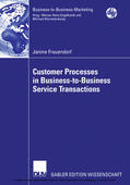 Frauendorf |  Customer Processes in Business-to-Business Service Transactions | eBook | Sack Fachmedien