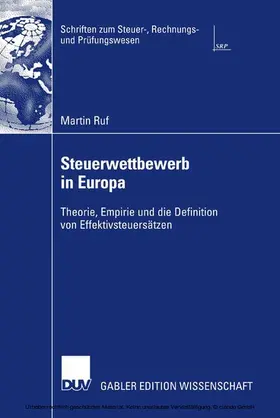 Ruf | Steuerwettbewerb in Europa | E-Book | www.sack.de