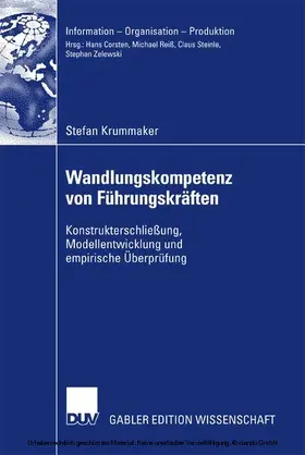 Krummaker |  Wandlungskompetenz von Führungskräften | eBook | Sack Fachmedien