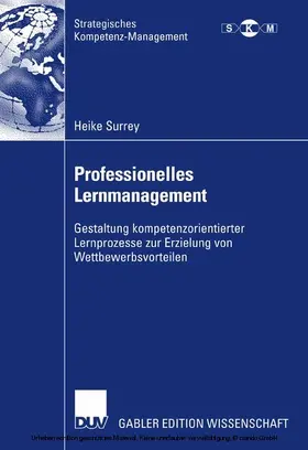 Surrey |  Professionelles Lernmanagement | eBook | Sack Fachmedien