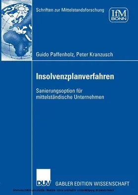 Paffenholz / Kranzusch |  Insolvenzplanverfahren | eBook | Sack Fachmedien