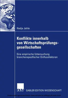 Jehle | Konflikte innerhalb von Wirtschaftsprüfungsgesellschaften | E-Book | www.sack.de