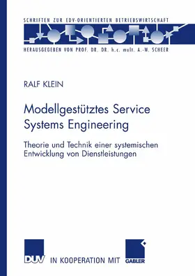 Klein |  Modellgestütztes Service Systems Engineering | eBook | Sack Fachmedien