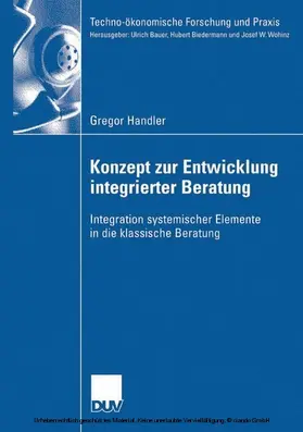 Handler | Konzept zur Entwicklung integrierter Beratung | E-Book | www.sack.de