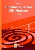 Klein |  Klein, M: Einführung in die DIN-Normen | Buch |  Sack Fachmedien