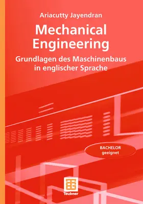 Jayendran |  Mechanical Engineering | Buch |  Sack Fachmedien